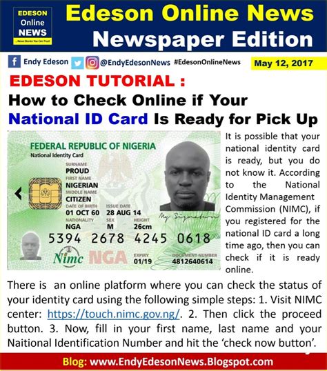 We did not find results for: Edeson Online News: How to Check if Your National ID Card Is Ready for Pick Up