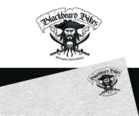 Serious Bold Logo Design For Blackbeard Bikes Wilmington Island