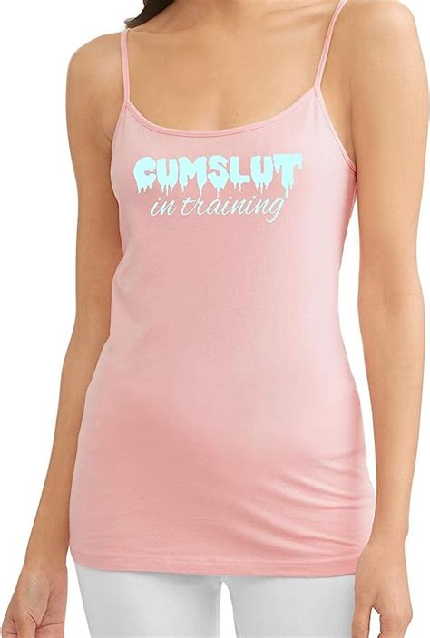 Knaughty Knickers Cumslut In Training Submissive Oral Sub Slut Pink Camisole At Amazon Womens