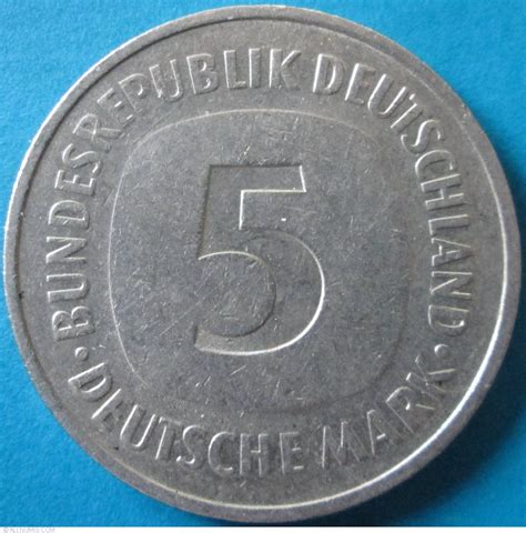 5 Mark 1978 D Federal Republic 1975 2001 5 Mark Germany Coin