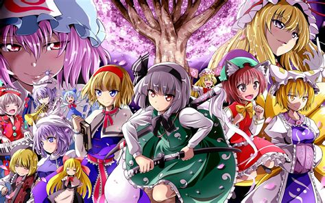 Hd Touhou Project Characters All In One Place Wallpaper Download Free 148942