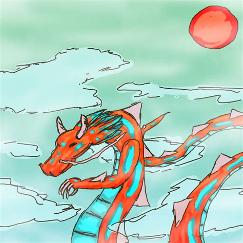 Dragon In The Sky By Aisi4 On Deviantart