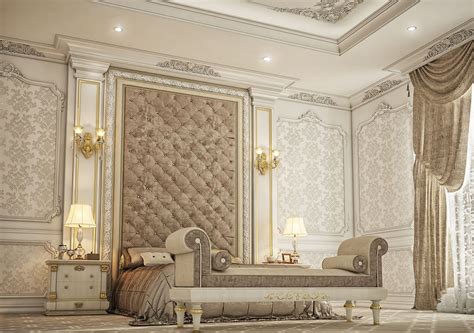 Classic Master Bedroom Private Villa Doha Qatar On Behance Classic