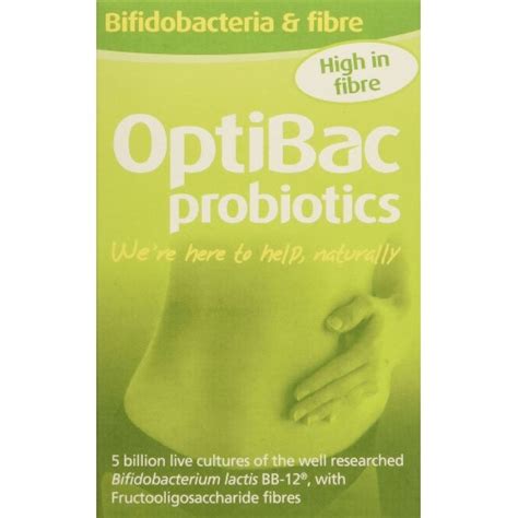Optibac Probiotics Bifidobacteria And Fibre 30 Sachets