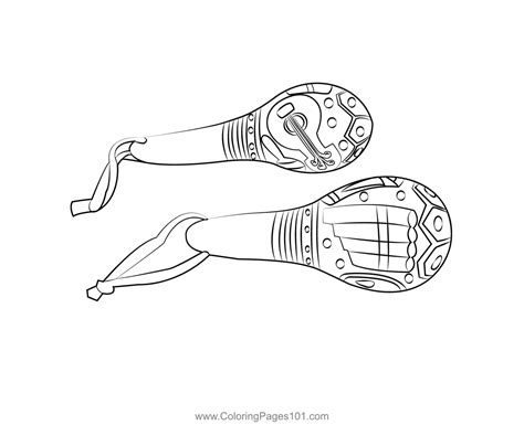 Gourd Maracas Coloring Page For Kids Free Maraca Printable Coloring