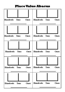 28 tens and es worksheets pdf in 2020 from tens and ones worksheets pdf, image source: Hundreds, Tens and Ones Abacus Worksheet by Tanya ...