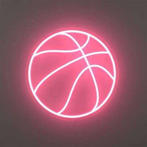 Basketball Led Neon Sign Pink Basketball Cool Basketball