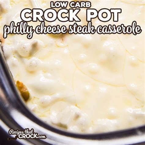 Use lean flank steak or skirt steak in this slow cooker dish. Crock Pot Philly Cheese Steak Casserole - Recipes That Crock!