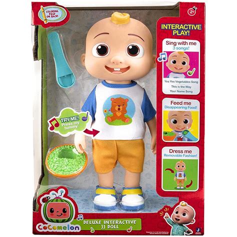 Cocomelon Deluxe Interactive Jj Doll Cocomelon Prima Toys