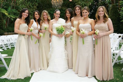 I share how i styled my mismatched bridesmaid's dresses by letting them choose their own just a little note to tell you that i've been featured over on oh lovely day ~ i'm sharing my bridal musings and advice for brides to be. Mismatched Bridesmaid Dresses, Mismatched Bridesmaid Gowns ...