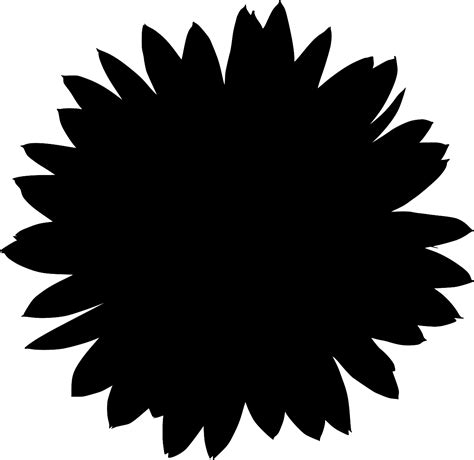 Svg Sunflower Flowers Orange Isolated Free Svg Image And Icon Svg Silh