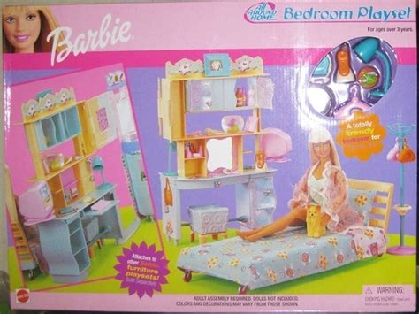 Barbie All Around The Home Bedroom Playset Nrfb Dated 2000 In