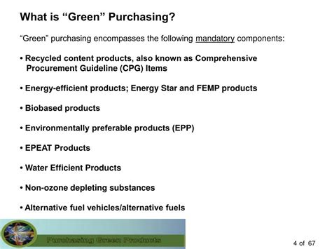 Ppt The Green Purchasing Program At Usda Powerpoint Presentation