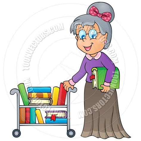 Cartoon Image With Librarian Theme By Clairev Cartoon Images Cartoon