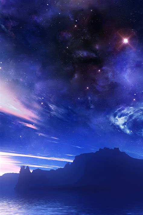 Blue Night Sky Wallpapers 32 Wallpapers Adorable Wallpapers