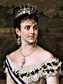 Maria de las Mercedes de Orleans | Crown painting, Tiara, Royal jewels