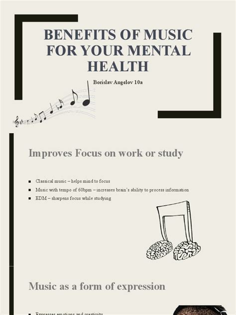 Benefits Of Music For Your Mental Health Pdf