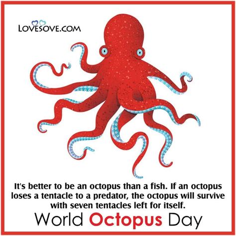 World Octopus Day Wishes Quotes Thoughts Theme Slogan