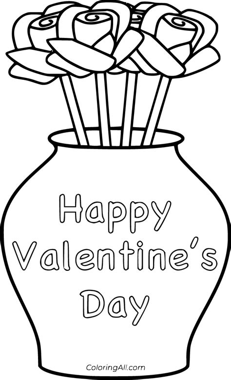 19 Free Printable Happy Valentine S Day Coloring Pages In Vector Format