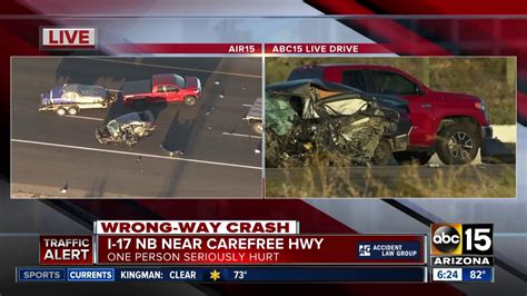 Wrong Way Driver Causes Crash On I 17 Near Carefree Highway Youtube