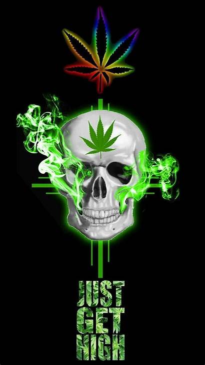 Dope Wallpapers Weed Skull Zedge Marijuana Backgrounds