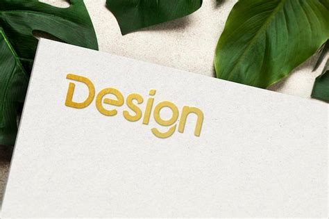 Premium Psd Psd Logo Mockup On Paper Textured