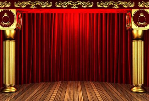 Laeacco 7x5ft Vintage Red Curtain Stage Backdrop Vinyl Uk