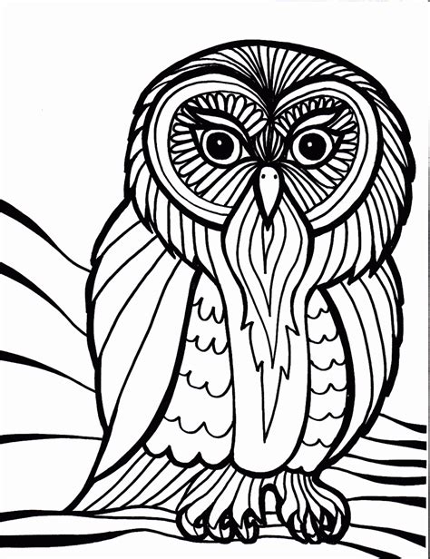 Free Coloring Pages Of Cute Cartoon Owls