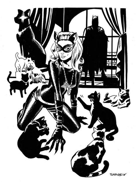 Catwoman Julie Newmar By Chris Samnee Comic Books Art Batman