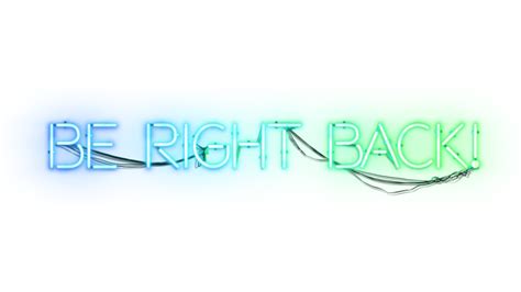 Neon Sign Be Right Back Effect Footagecrate Free Fx Archives