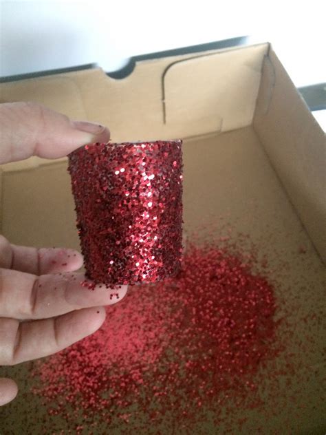 Diy Glittered Candle Holders