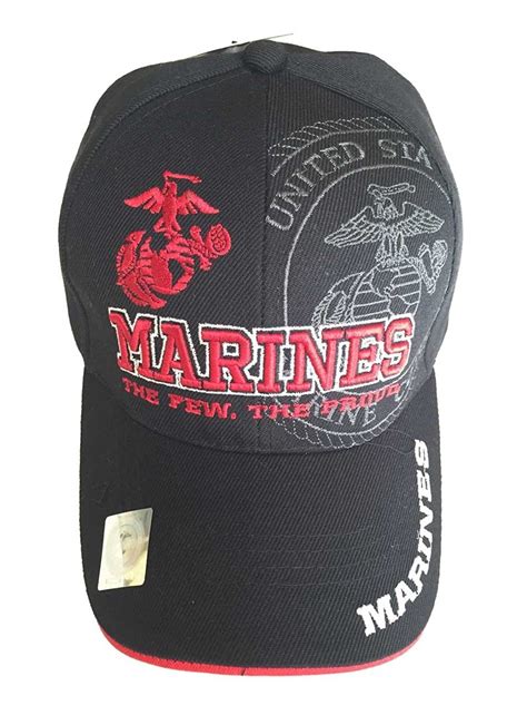 Us Military Marines Officially Licensed Cap Hat Black Cb11wphbukh