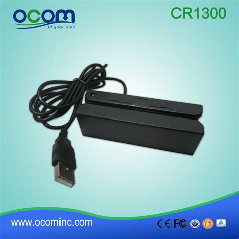 The magnetic stripe, sometimes called swipe card or magstripe, is read by swiping past a magnetic reading head. 90mm mini magnetic stripe card reader swipe machine