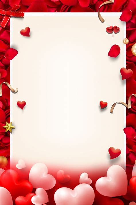 Rose Love Letter Background Template Collection