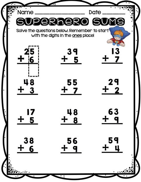 Free Printable Addition Worksheets Regrouping