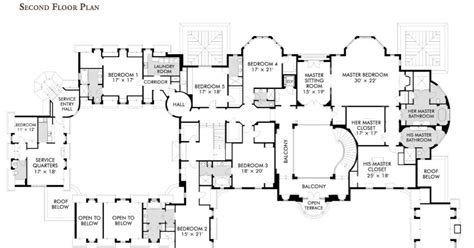 Home offices, workshops, libraries, greenhouses, sports courts, game rooms, entertainment dens. Stone mega mansion Alpine NJ Floor plan #3 | Mansion floor plan, Floor plans, Stone mansion