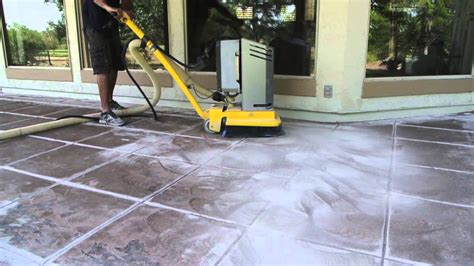 Removing Paint From Concrete Patio Youtube