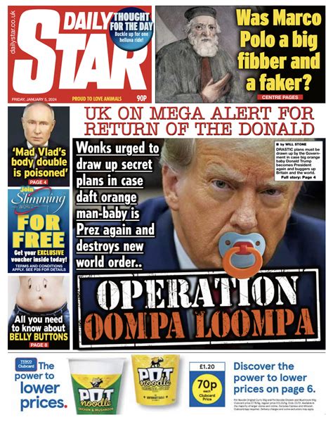 daily star front page 5th of january 2024 tomorrow s papers today