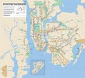 New York & New Jersey Subway Map | Nyc subway map, Subway ...