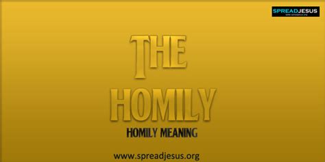 the homily meaning of homily catholic homily means the homily
