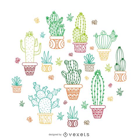 Cactus Outline Clipart 20 Free Cliparts Download Images On Clipground