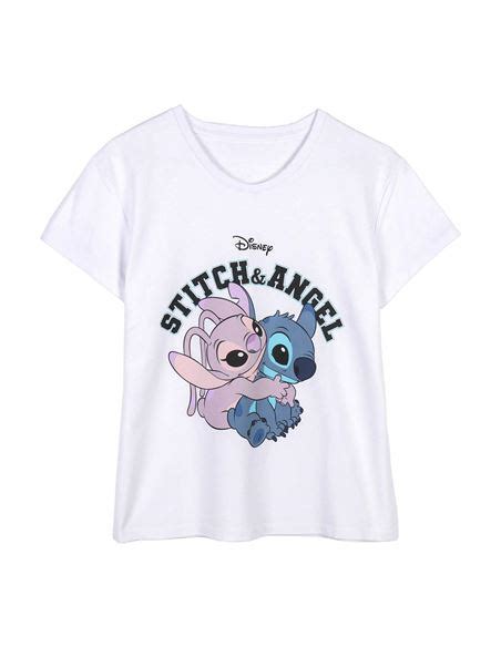 Camiseta Disney Stitch And Angel Adulto Xl