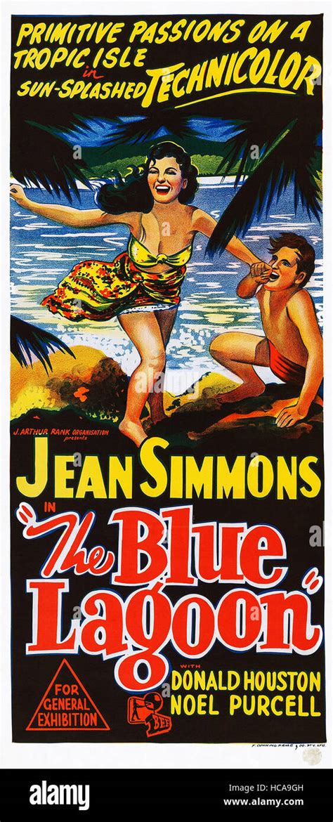 The Blue Lagoon British Poster From Left Jean Simmons Donald