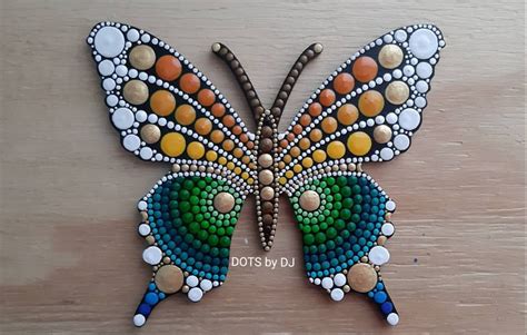 Pin By Magic Dots On Butterfly Dot Paintings Dot Painting Dot Art