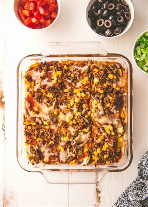 Taco Casserole With Ground Beef