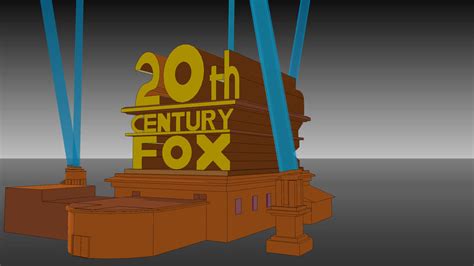 20th Century Fox Logo 3d Model News Word