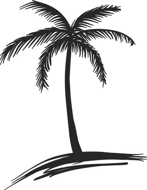 Palm Trees Drawings Palm Tree Drawing Coconut Tree Drawing Tree Drawing
