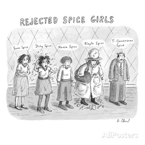 Rejected Spice Girls New Yorker Cartoon Premium Giclee Print Roz