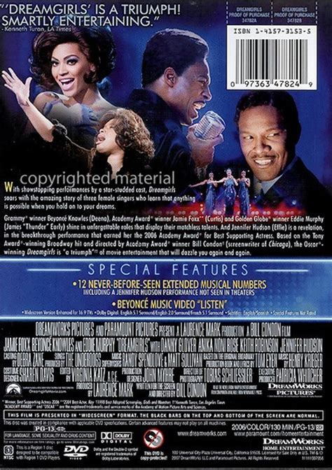 Dreamgirls Widescreen Dvd 2006 Dvd Empire