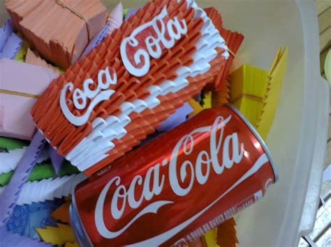 Warna Warni 3d Origami Coca Cola